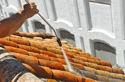 Nettoyage de toitures - Crulai